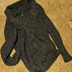 21men Charcoal Button-Up Cardigan